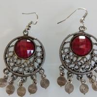 Orecchini rossi danza del ventre 