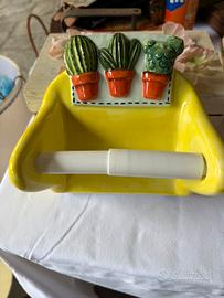 Porta carta igienica decoro  "Natura"