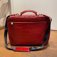 Borsa porta PC Furla in vitello stampa coccodrillo