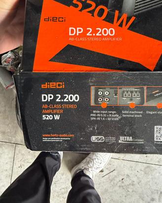 Hertz amplificatore 2 canali 520Watt