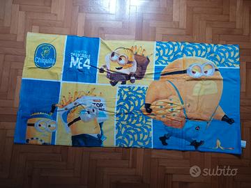 Asciugamano telo mare da spiaggia Minions 