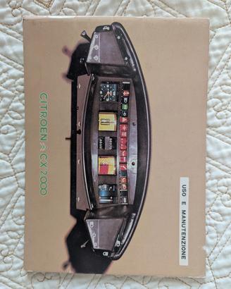 Libretto uso e Manutenzione Citroen CX 2000
