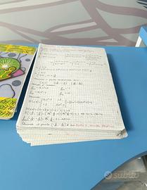 Analisi II- 5 quadernoni di esercizi svolti