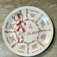 piatto vintage in ceramica tognana ,tipi di pizza