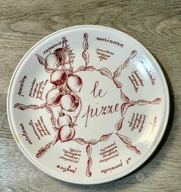 piatto vintage in ceramica tognana ,tipi di pizza