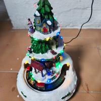 giostra decorazione natalizia con luci e suoni