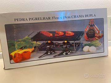 Griglia su pietra ollare per 2