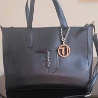 Borsa in pelle nera Trussardi Jeans
