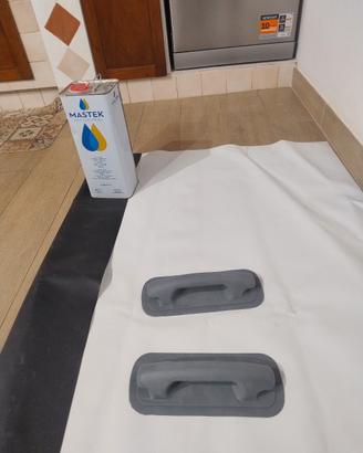 gommone , materiale per riparazione