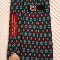 Cravatta Vintage Verde Rosso Bardelli di Crivelli 