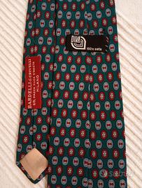 Cravatta Vintage Verde Rosso Bardelli di Crivelli 