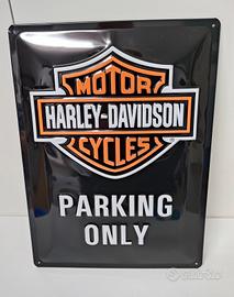 Tabella metallo "Harley Davidson Parking Only"