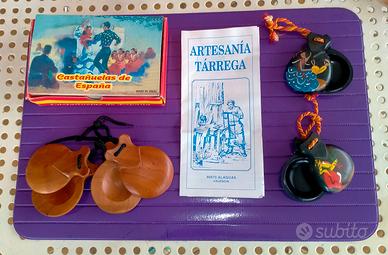 2 COPPIE NACCHERE ARTIGIANALI ARTESANIA TARREGA