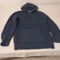 Maglione Lana e Mohair blu avio.taglia S 
