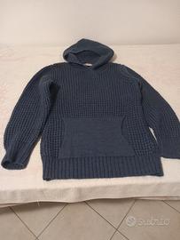 Maglione Lana e Mohair blu avio.taglia S 