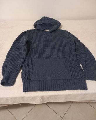 Maglione Lana e Mohair blu avio.taglia S 