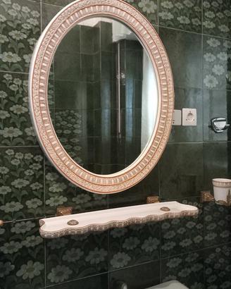 accessori arredo bagno porcellana di Capodimonte