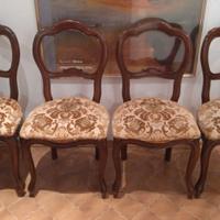 sedia arredamento vintage n.4 pezzi solo ritiro an