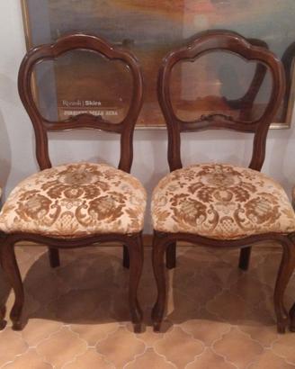 sedia arredamento vintage n.4 pezzi solo ritiro an