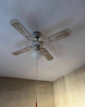 Ventilatore classico da soffitto con luce – 4 pale