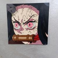 dipinto Nezuko - fatto a mano su tavoletta 