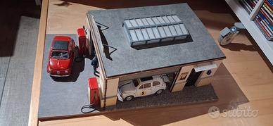 diorama Hachette 1/18 fiat 500 Abarth 1/16 
