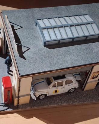 diorama Hachette 1/18 fiat 500 Abarth 1/16 