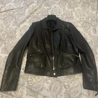 Giubbotto di vera pelle Donna Nero taglia 44