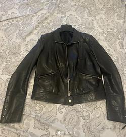 Giubbotto di vera pelle Donna Nero taglia 44