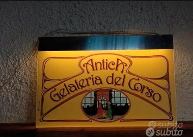 Insegna luminosa antica gelateria del corso 