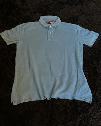Polo Tommy Hilfiger Azzurra Uomo