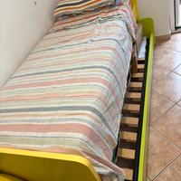 letto singolo con letto estraibile