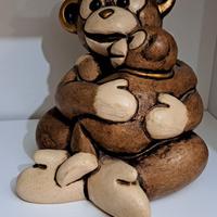 Ceramica Thun Mamma scimmia con cucciolo 12 x 15