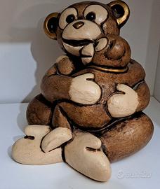 Ceramica Thun Mamma scimmia con cucciolo 12 x 15