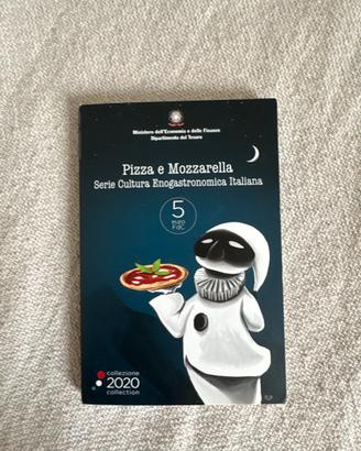 Moneta pizza e mozzarella