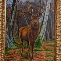 Quadro ad Olio su tavola. R.Bonheur