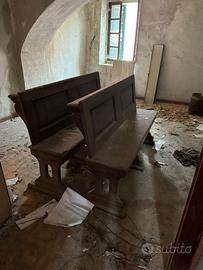 Panche in legno Chiesa
