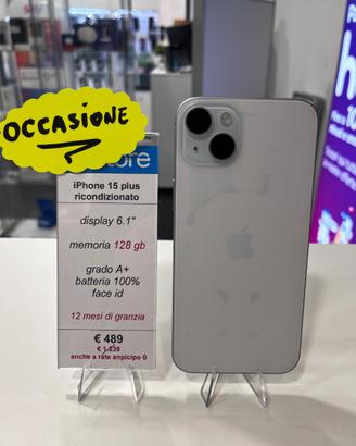 iPhone 15 plus 128gb ricondizionato