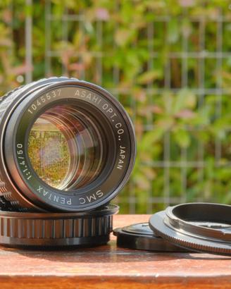 Pentax 50mm f/1.4 + anello macro