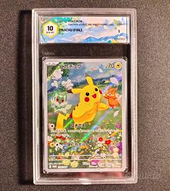 ⚡️Pikachu Promo Japan GRAAD 10 Gem Mint 001/SV-P🇬🇧