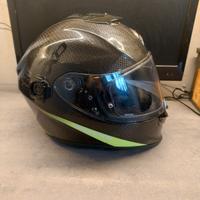 casco scorpion color fibra di carbonio 