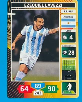 EZEQUIEL LAVEZZI 1 Panini Fußball Stars 2014 Card