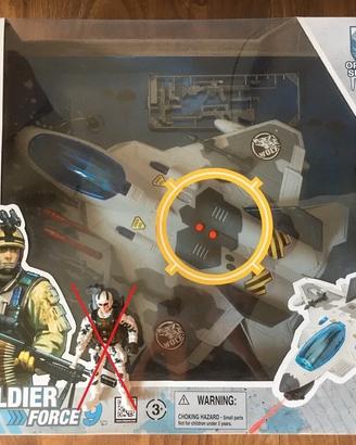 Aereo Jet soldier force con suoni soldati Chap Mei