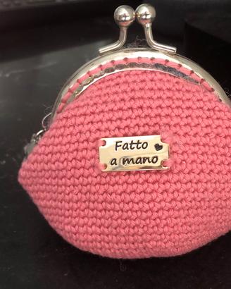 Portamonete da borsa  fatto a mano all’uncinetto 🧶