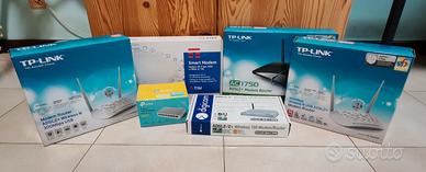 Lotto Switch e Modem Router WIFI + ADSL + Fibra