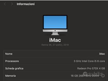 iMac Apple 27 5k 2019