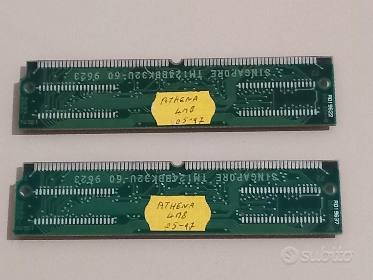 100 PIN DIMM PRINTER RAM PER PC VINTAGE 4MB 32PIN - Informatica In ...