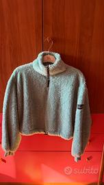 Giacca effetto pelliccia azzurro/grigio Terranova