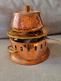 set per fonduta Bourguignonne in rame