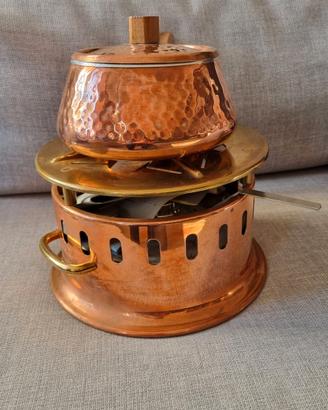 set per fonduta Bourguignonne in rame